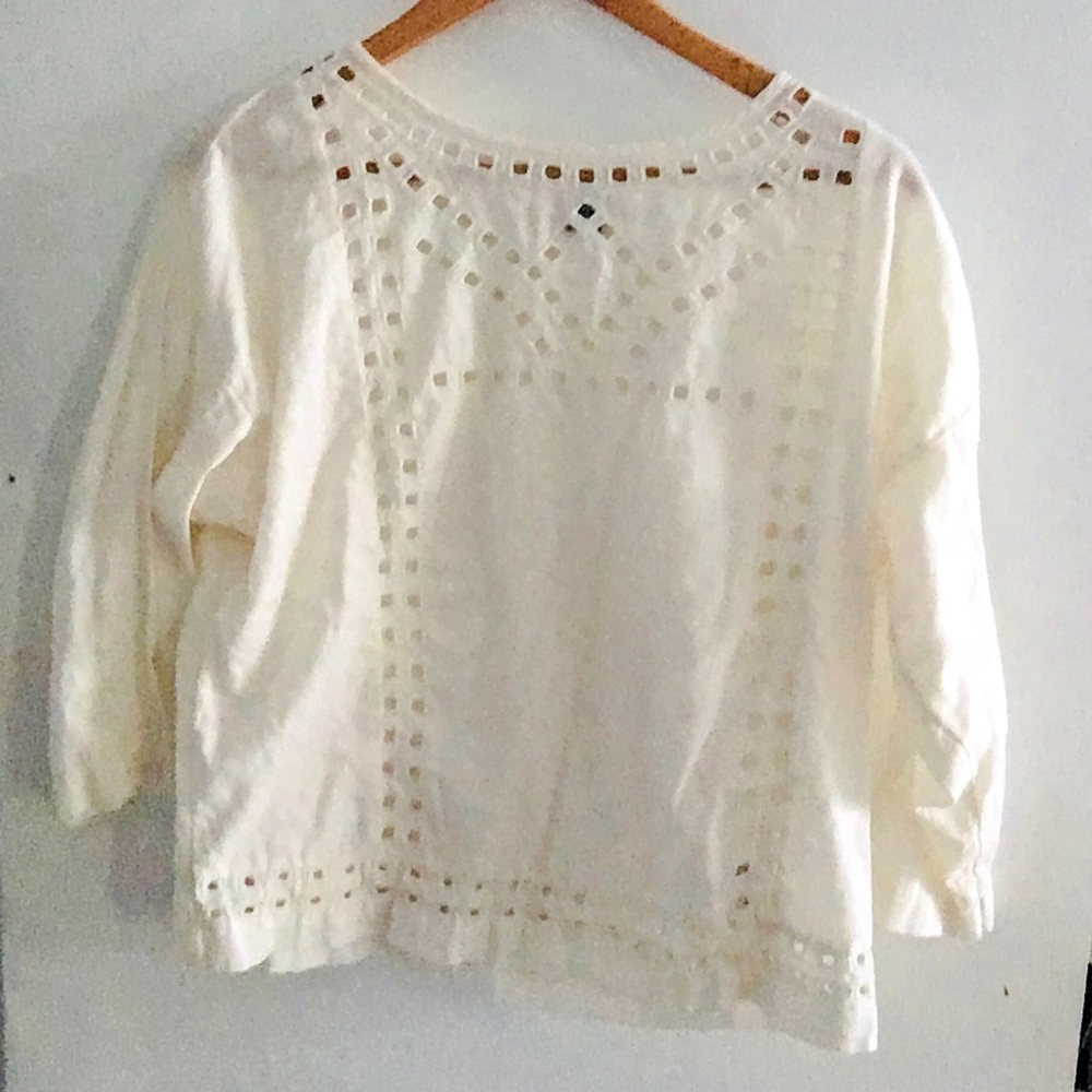 Old Navy Bohemian White Top XS